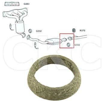 For Nissan Qashqai J10 Models 2.0 SUV Lower CAT Centre Section Exhaust Gasket