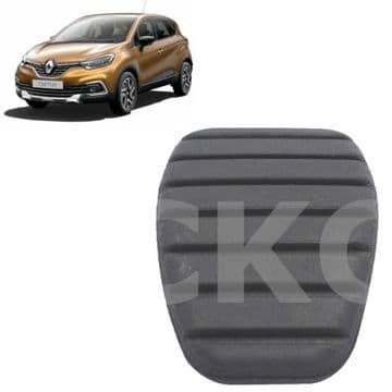 For Renault Captur Models (J5) 2013 To 19 Brake & Clutch Pedal Pad Rubber Cover