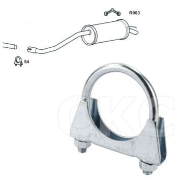 For Seat Ibiza MK4 & Fabia MK3 1.2 (NJ) Rear Exhaust Back Box Silencer Clamp