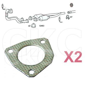 For Seat Leon MK1 1.8 Hatchback 2000 To 2005 Front Down Pipe Exhaust Gaskets