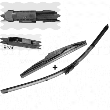 For Toyota Aygo 2014-2019 Front/Rear Windscreen 26" 12" Wiper Blades
