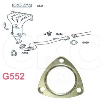 For Vauxhall Mokka MK1 1.6 SUV Models Front Down Pipe Exhaust Gasket O'Ring Seal