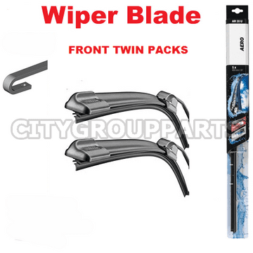 For Vauxhall Vivaro 2001-14 Front Windscreen 24" 21" Flat Aero Wiper Blades Set