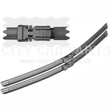 For VW Jetta 2006-2010 Front Windscreen 24" 19" Flat Aero Wiper Blades Set