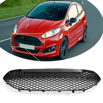 FORD FIESTA MK8 2013 - 2016 FRONT BUMPER HONEYCOMBE GRILLE BLACK ZETEC S UK