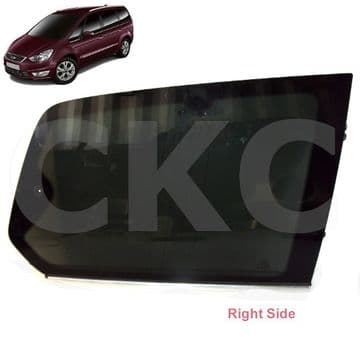 Ford Galaxy Mk3 2010-2015 Black Tint Driver Right Side Rear 1/4 Panel Glass Window