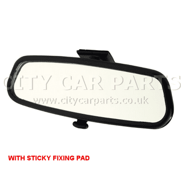 FORD KA FIESTA 1996 TO 2008 INTERIOR REAR VIEW MIRROR GLASS WITH STICKY FIXING PAD
