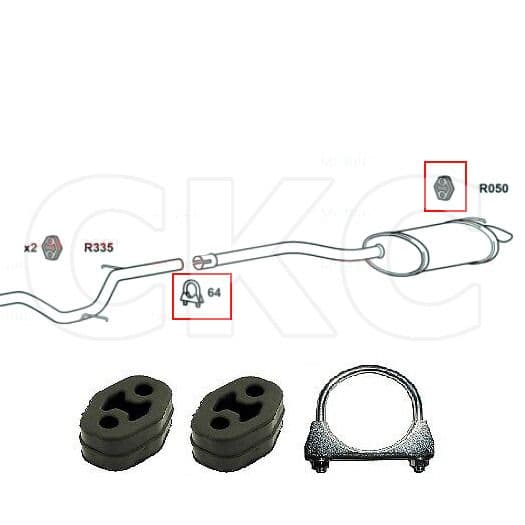 Ford Mondeo MK4 1 6 1 8 & 2 0 Models Rear Exhaust Silencer Back Box