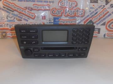 GENUINE JAGUAR X TYPE CD PLAYER RADIO & PHONE CONTROL HEAD UNIT WITH CODE