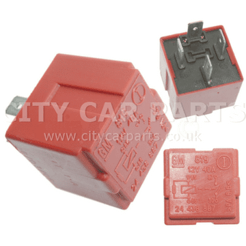 GM24438887 Vauxhall Vectra Astra Zafira Corsa Meriva & SAAB 9-3 Multi-Use Red Relay