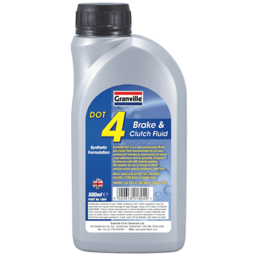 Granville Synthetic Based Brake & Clutch Fluid Dot 4 SAE J-1703 & J-1704 500ml