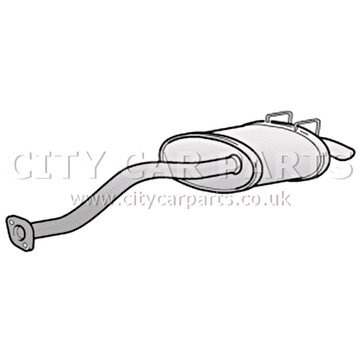 HONDA CIVIC 1.4 1.6 MODELS 2000 TO 2007 EXHAUST REAR BACK BOX SILENCER TAIL PIPE