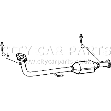 Honda Civic Fr-V Models 1.4 1.6 & 1.7 Petrol 12/2000 To 10/2007 Front Pipe & Cat Exhaust