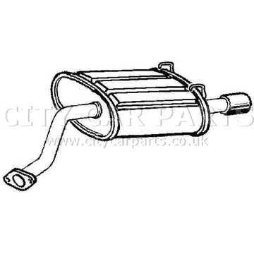 Honda Cr-V 2.0 Models 2001 To 2007 Exhaust Rear Back Box Silencer Tail Pipe