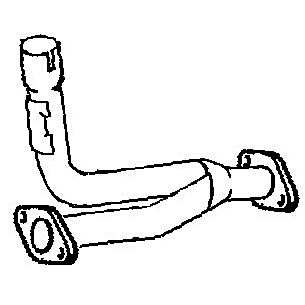 JAGUAR X TYPE 3.0 AJ-V6 MODELS FROM 2001 TO 2009 EXHAUST CENTRE PIPE EXJR2008