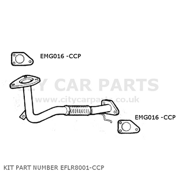 LAND ROVER FREELANDER MK1 2.0TD MODELS 1997 TO 00 EXHAUST FRONT PIPE KIT EFLR8001