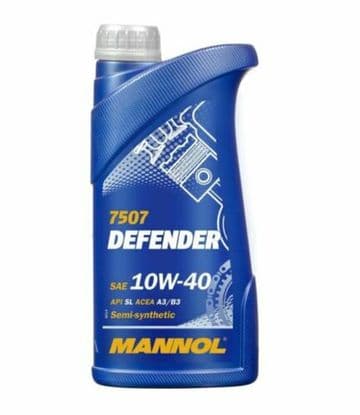 MANNOL 1L Defender Semi-Synthetic Engine Oil A3/B4 10W-40 VW 501/505 MB 229.1