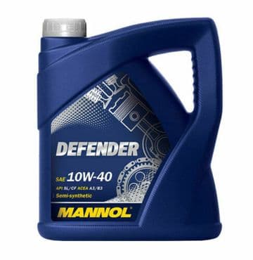 MANNOL Defender 5L Semi-Synthetic Engine Oil 501.01/505.00 10W-40 SL ACEA A3/B3