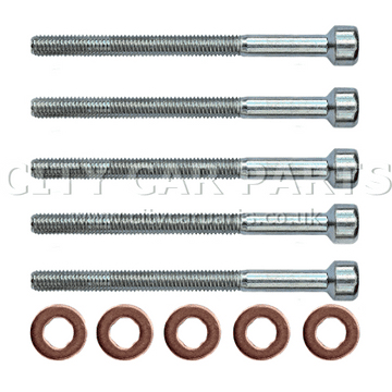 MERCEDES ML 270 CDI COMMON RAIL DIESEL INJECTOR BOLT & WASHER SEAL KIT X 5