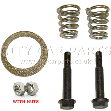 Mitsubishi Grandis 2.4 Front Down Pipe Exhaust Fitting Kit Bolts,Springs Gasket