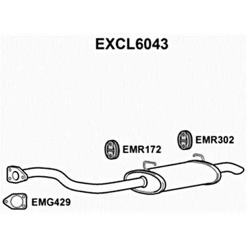 MITSUBISHI SHOGUN PAJERO EXHAUST SILENCER REAR BACK BOX TAIL PIPE EXCL6043