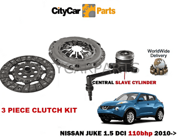 NISSAN JUKE 1.5 DCI K9K 110bhP 1461cc 2010 ONWARDS CLUTCH KIT WITH SLAVE CYLINDER