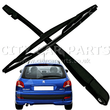PEUGEOT 206 207 REAR WINDOW WINDSCREEN WINDSHIELD WIPER ARM + BLADE KIT
