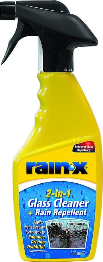 Rain X 2in1 Glass Cleaner and Rain Repellent 500ml Trigger Spray