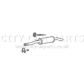 RANGE ROVER SPORT 3.0D 2009 TO 2013 EXHAUST REAR LEFT BACK BOX TAIL PIPE
