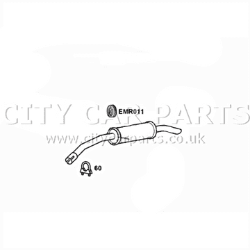 RANGE ROVER SPORT 3.0D 2009 TO 2013 EXHAUST REAR RIGHT BACK BOX TAIL PIPE