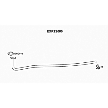 RELIANT RIALTO ROBIN MODELS 1982 TO 2002 EXHAUST FRONT PIPE EXRT2000