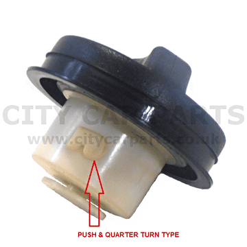 SAAB 93 9-3 MODELS FROM 2006 TO 2012 PETROL FUEL CAP PUSH & QUARTER TURN TYPE