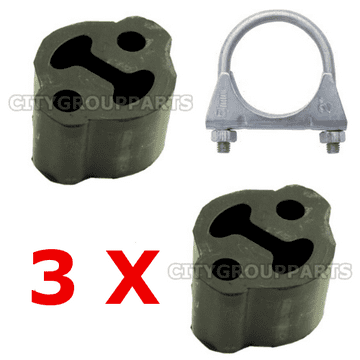 SEAT ALHAMBRA 1.8,1.9 & 2.0 EXHAUST RUBBERS + CLAMP MOUNTING FITTING KIT