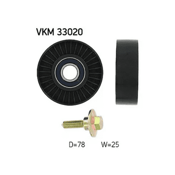 SKF Idler Pulley for Peugeot 206 GTi 180 2.0 Litre July 2003 to August 2006