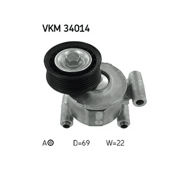 SKF Tensioner Pulley for Ford Focus Coupe Cabriolet 1.6 October 2006-March 2012