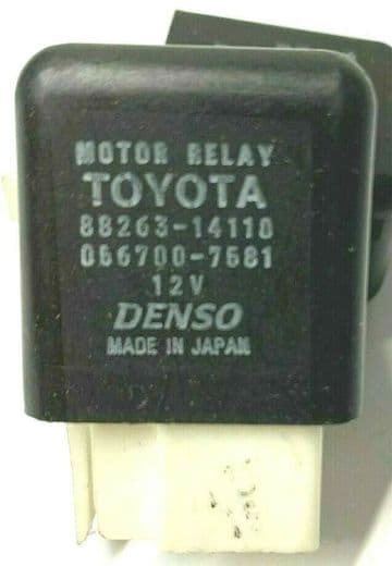 Toyota Lexus 4-Pin Black Motor Relay 88263-14110 Denso 056700-7581 Japan 12V