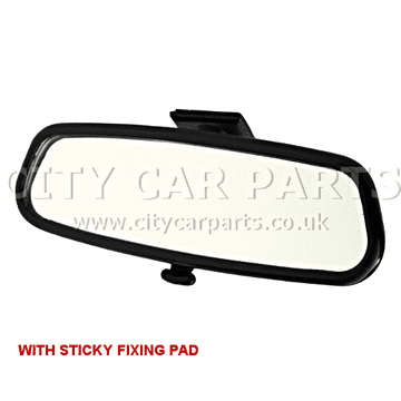 UNIVERSAL INTERIOR DIPPING REAR VIEW MIRROR GLASS WITH STICKY FIXING PAD