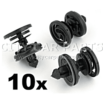 VW AUDI A1- A8 Q5 Q7 DOOR TRIM PANEL RETAINERS WITH SEALER 7L6-868-243 X 10