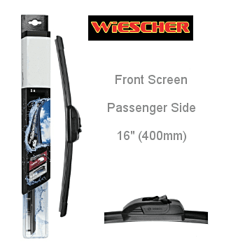 WIESCHER FLAT BLADE AURO PLUS FRONT SCREEN PASSENGER SIDE 16"