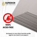 A1+ 900mm x 640mm Greyboard 2mm Thick Backing Card Sheets, 2000 Micron