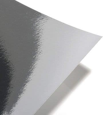 A1 Silver Mirror Card Shiny Crafts Reflective - 1 Sheets