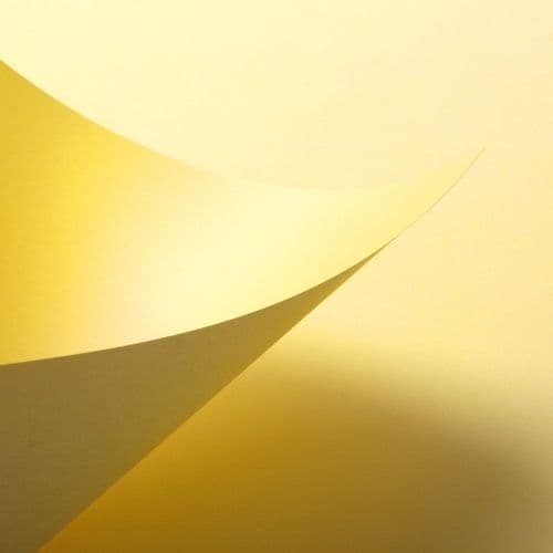 A2 Bright Yellow Coloured Card 160GSM - 100 Sheets