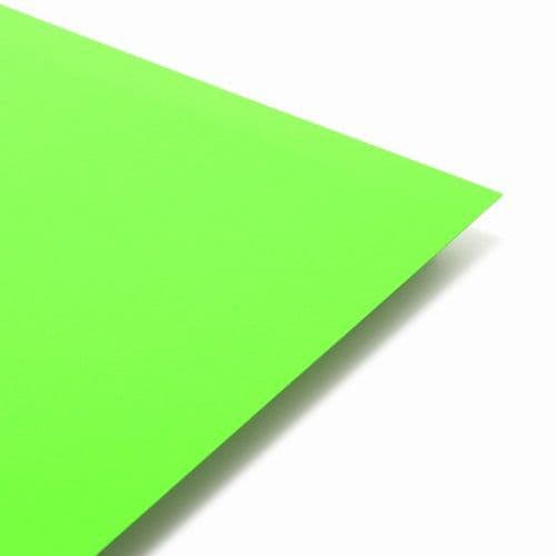 A2 Neon Fluorescent Card Green - 5 Sheets