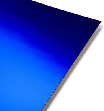 A3 Mirror Card Blue Shiny Crafts Reflective 280GSM - 10 Sheets