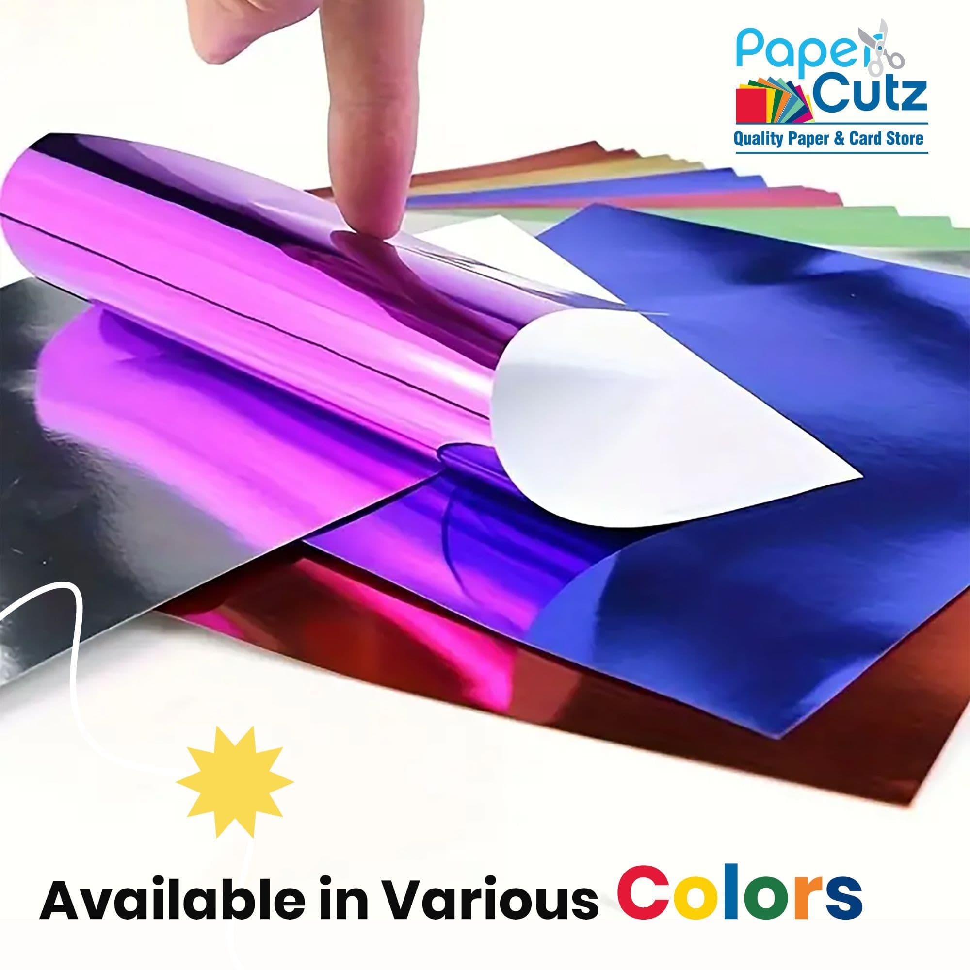 A3 Mirror Card Purple Shiny Crafts Reflective 280GSM - 10 Sheets