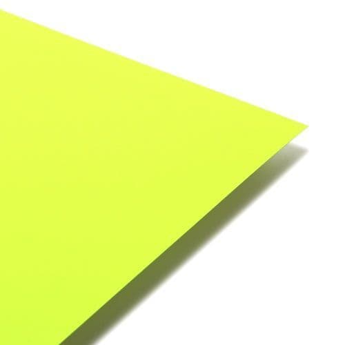 A3 Neon Fluorescent Card Yellow - 10 Sheets