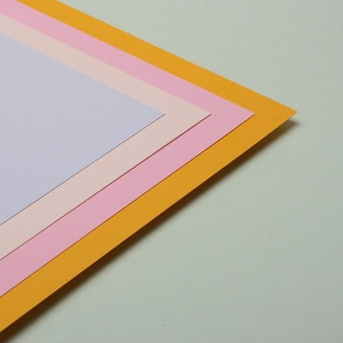 A4 Assorted Pastel Coloured Card 240GSM- 100 Sheets