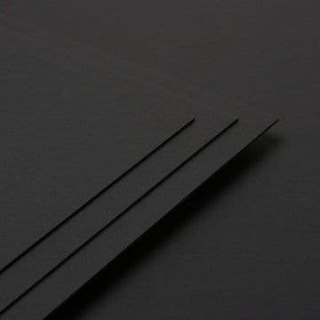 A4 Black Paper Smooth Art Craft Design 120gsm - 25 Sheets