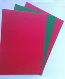 A4 Bright Green and Red Coloured Card 180GSM - 100 Sheets