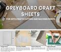 A4 Greyboard 2mm Thick Backing Card Sheets, 2000 Micron